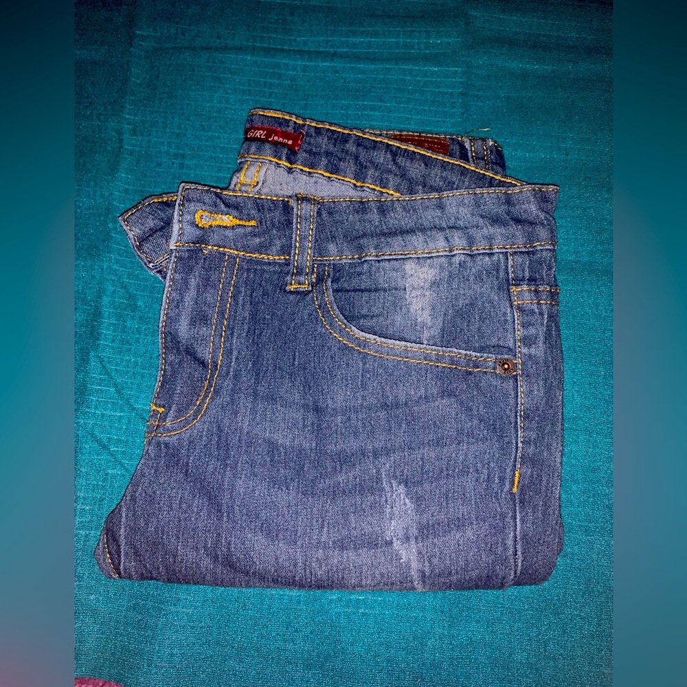 SIZE5 STRAIGHT LEG DENIM JEANS